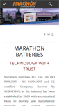 Mobile Screenshot of marathonbatteries.com